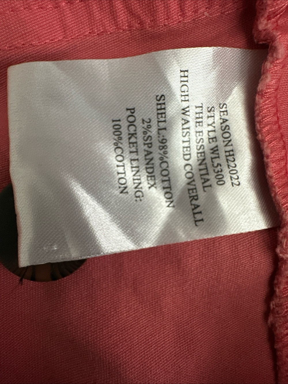 Wildfang Coral Utility Coverall Jumpsuit - Vtg Style womens sz 1X - Picture 14 of 15